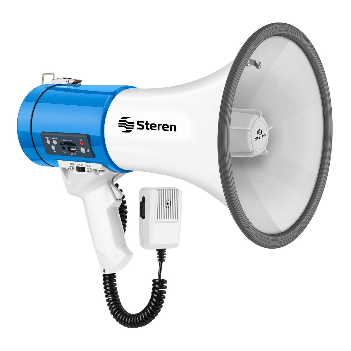 Megáfono de 25W con MP3 y micrófono - ¡Hazte escuchar c