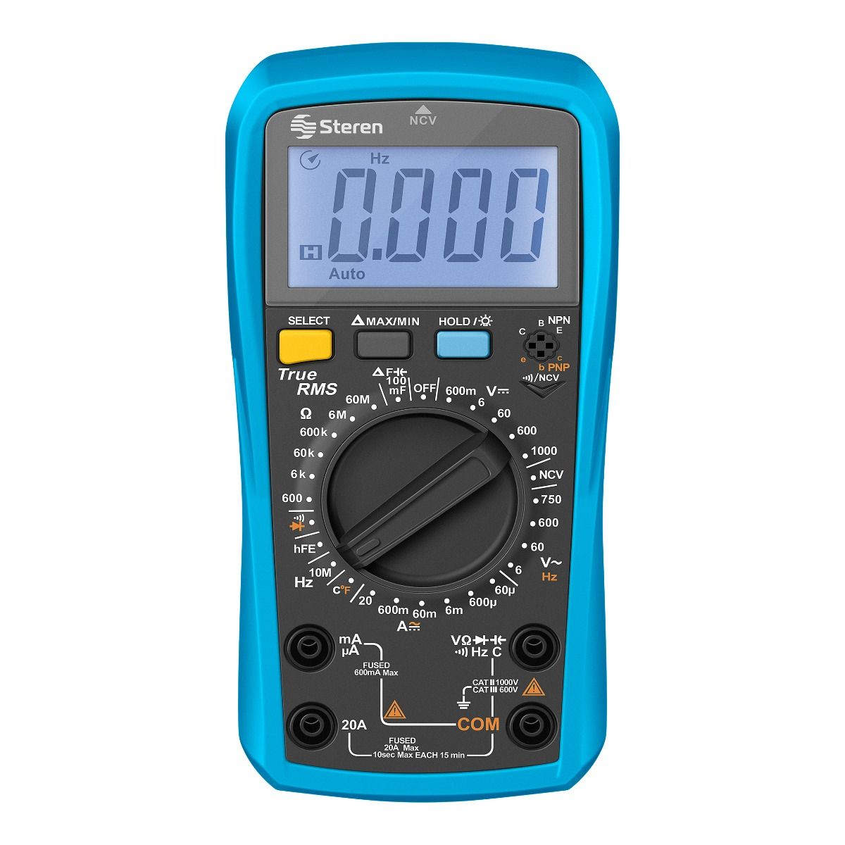 Profesional True RMS Multimeter w/ NCV Voltage Detector