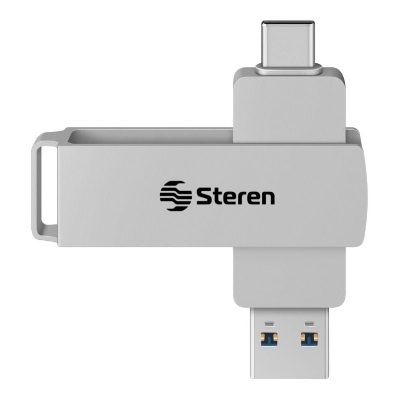Memoria USB dual, tipo C y A, de 128 GB Steren Tienda e