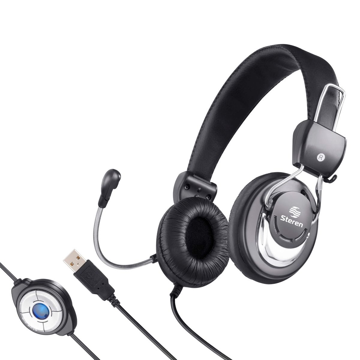 Audífonos multimedia USB ultradelgados Steren Tienda en