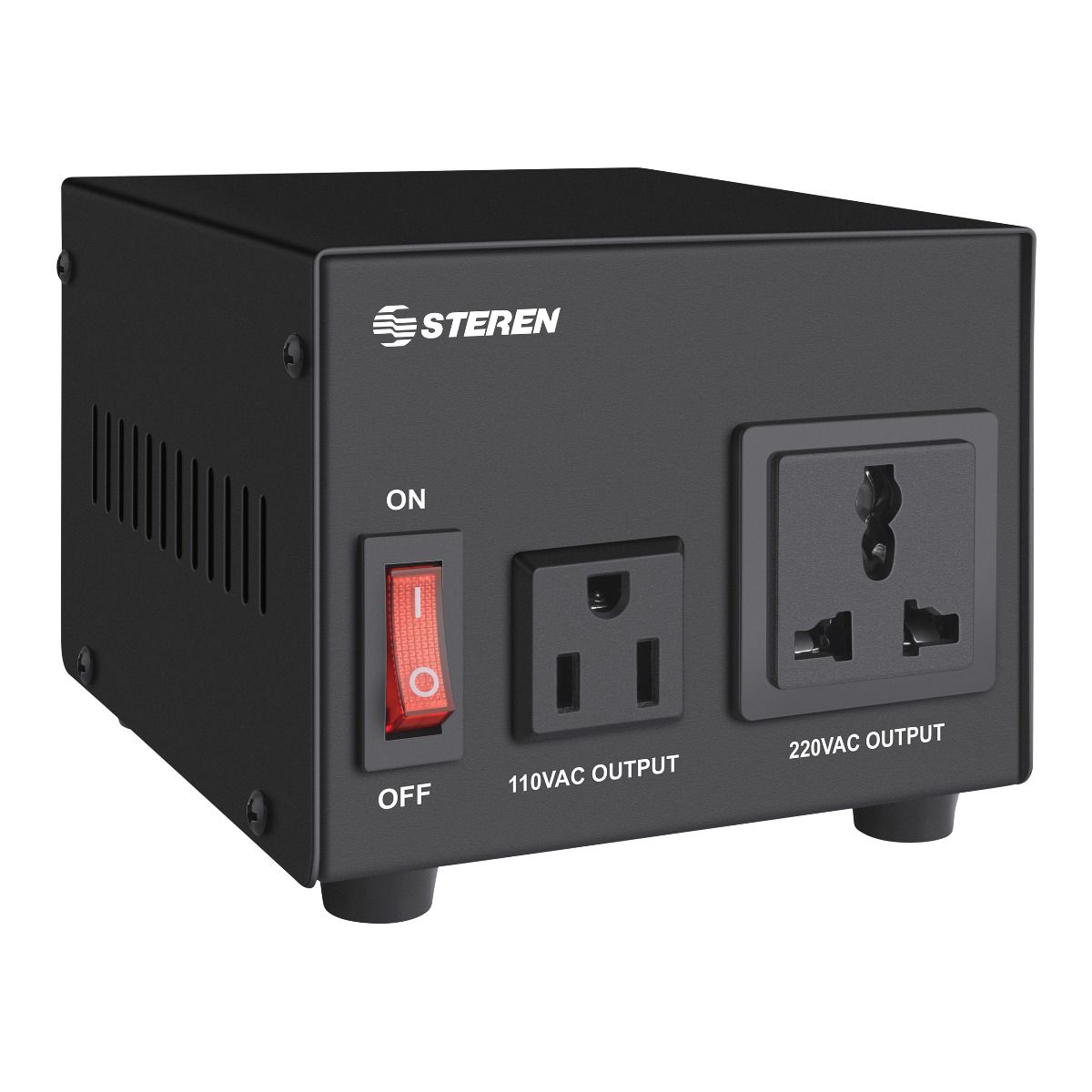 Establecer impacto Una oración Convertidor Vca de 110 a 220 y 220 a 110, de 200W Stere