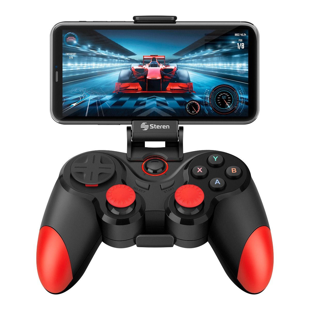 Gamepad Bluetooth extensible, con stand central, para Smartphones, Tablets  y PC