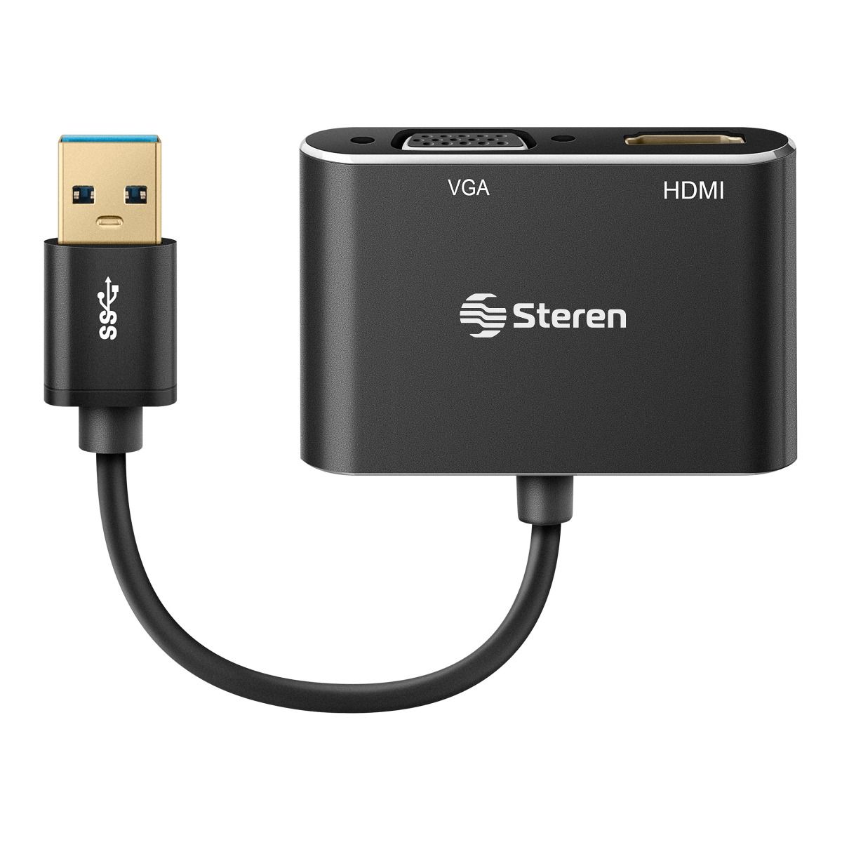 Adaptador USB 3.0 a HDMI / VGA Steren Tienda en Línea