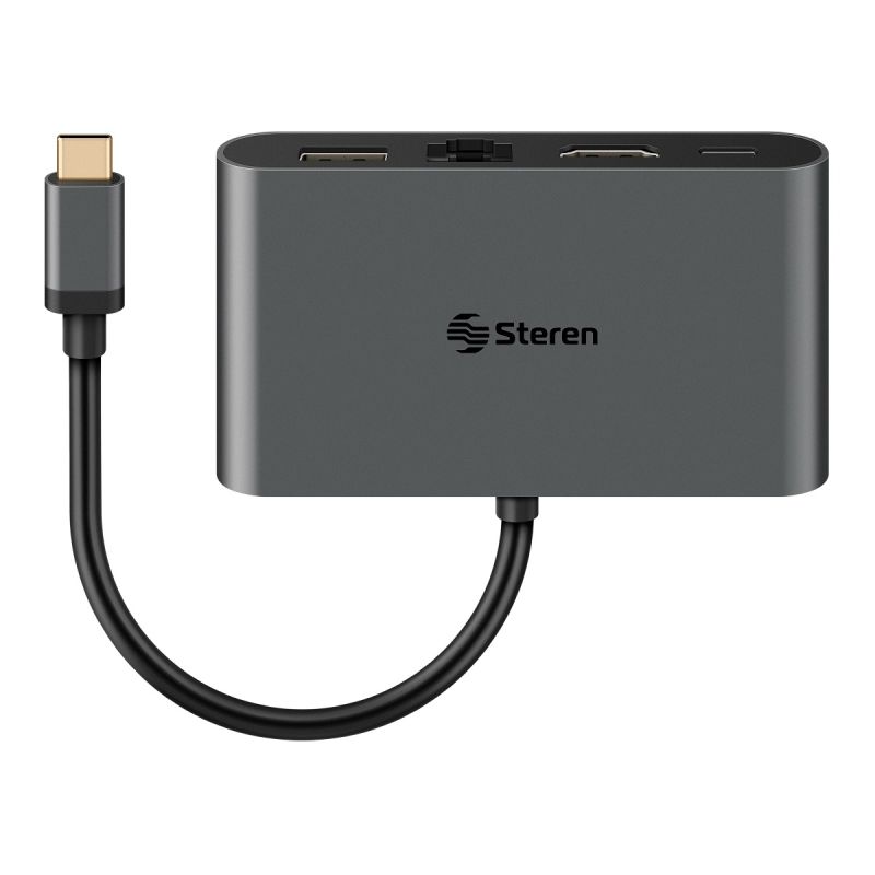 Adaptador USB C a HDMI USB 3.0 USB C Ethernet RJ4