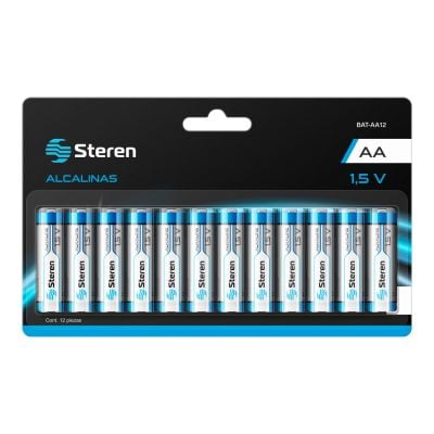 Paquete de 12 pilas alcalinas