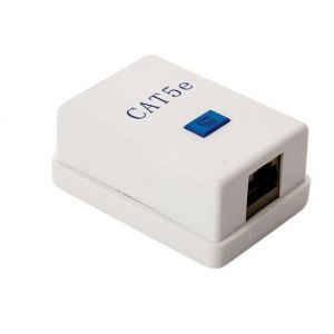 Caja Plastica sencilla RJ45 CAT 5e