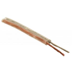 Cable duplex polarizado, transparente, calibre 18 AWG