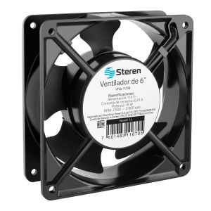 Ventilador metálico de 6", 117 Vca, 18W