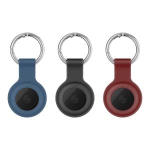 3 cubiertas de silicón para POD-TAG1, POD-TAG3 o AirTag*, azul / negra / roja