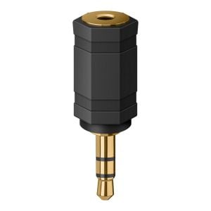 Adaptador elite de plug 3,5 mm a jack 2,5 mm, estéreo