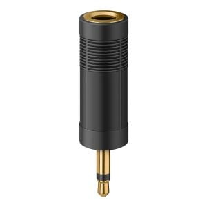 Adaptador elite de plug 3,5 mm a jack 6,3 mm, monoaural