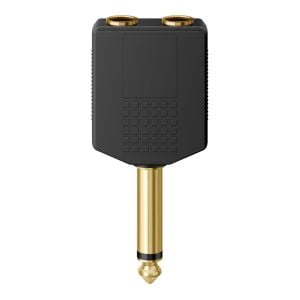 Adaptador elite de plug 6,3 mm a 2 jacks 6,3 mm, monoaural