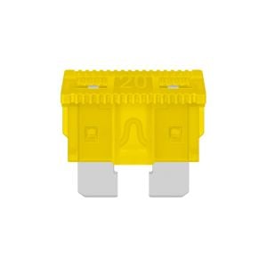 Fusible automotriz de 32 Vcc  20 A, amarillo
