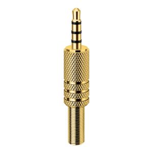Plug 3,5 mm TRRS, metálico