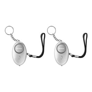 2 Alarmas personales de 120 dB, con linterna LED