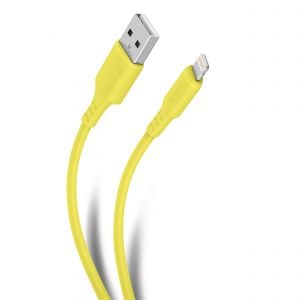 Cable USB a Lightning de 1 m color amarillo