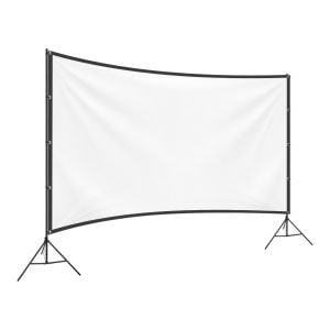 Pantalla portátil para proyector de 150” con doble tripié