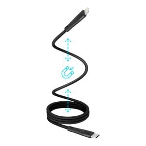 Cable USB C a Lightning magnético tipo cordón de 1 m 18 W