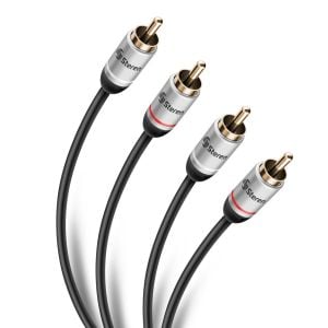 Cable RCA 2 plug a 2 plug, de 4 m