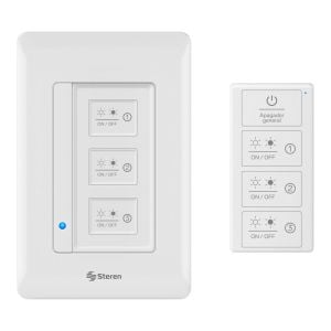 Interruptor  Wi-Fi* triple con control remoto