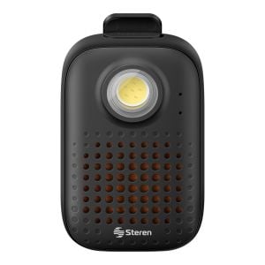 Mini parlante Bluetooth con linterna y clip
