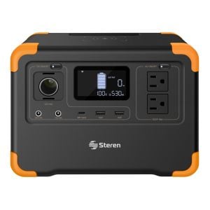 Estación de energía portátil de 576 Wh con inversor de corriente de 600 W (110 Vca) y app