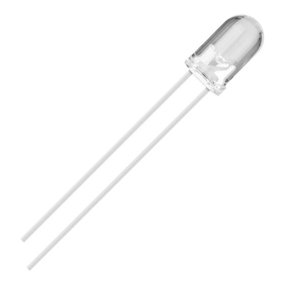 5 Mm 12 V Precableado Blanco Cálido/suave LED - Ultra Brillante (10 V