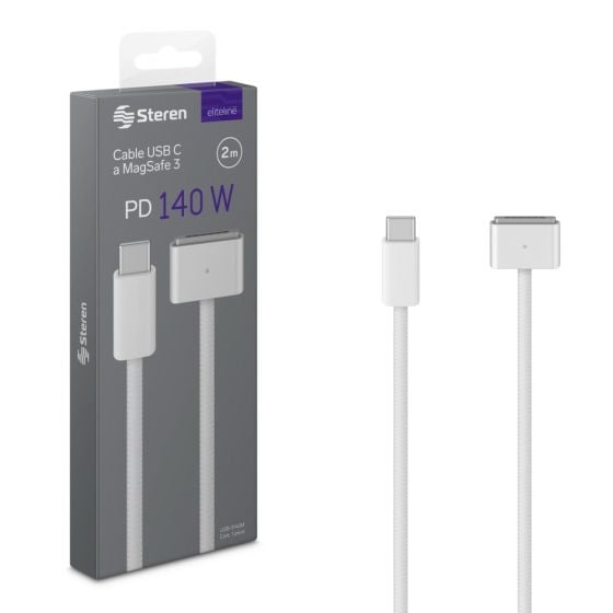 Cable USB C a MagSafe 3* de 2 m 140 W Steren Tienda en
